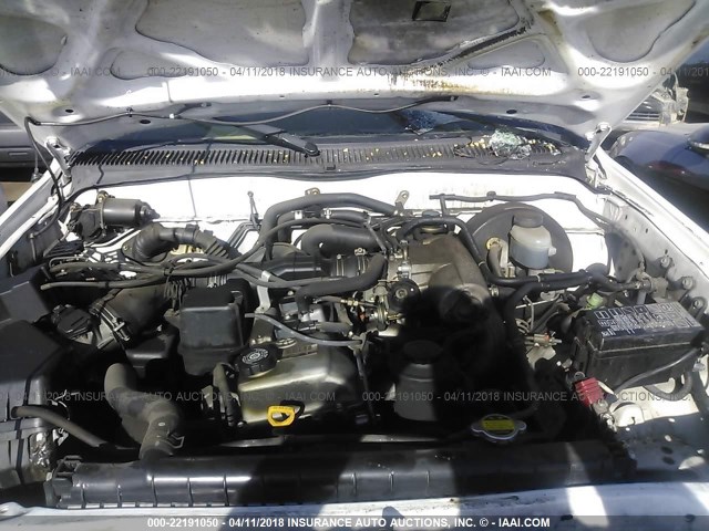 5TESM92N54Z305865 - 2004 TOYOTA TACOMA XTRACAB PRERUNNER თეთრი ფოტო 10