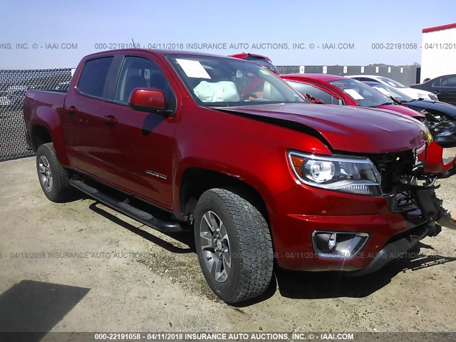 1GCGSDE3XG1385137 - 2016 CHEVROLET COLORADO Z71 ORANGE photo 1