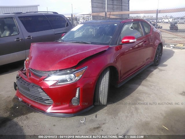 JTKJF5C70GJ026202 - 2016 TOYOTA SCION TC 红色 照片 2