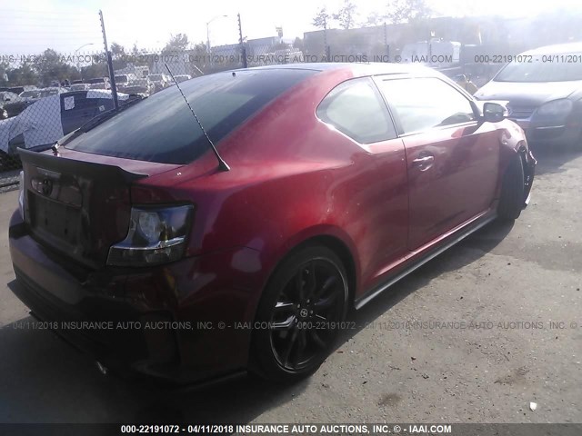 JTKJF5C70GJ026202 - 2016 TOYOTA SCION TC 红色 照片 4