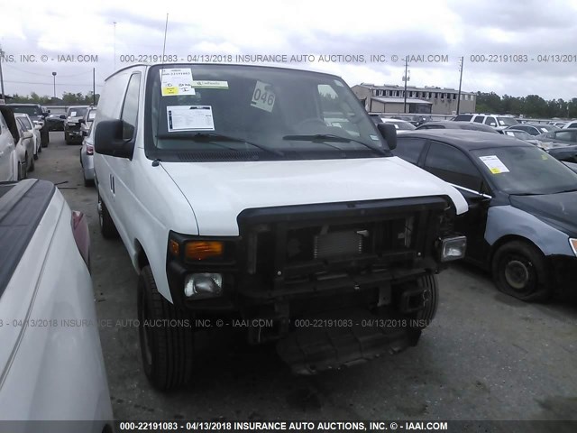 1FTNE1EW4CDA16502 - 2012 FORD ECONOLINE E150 VAN WHITE photo 1