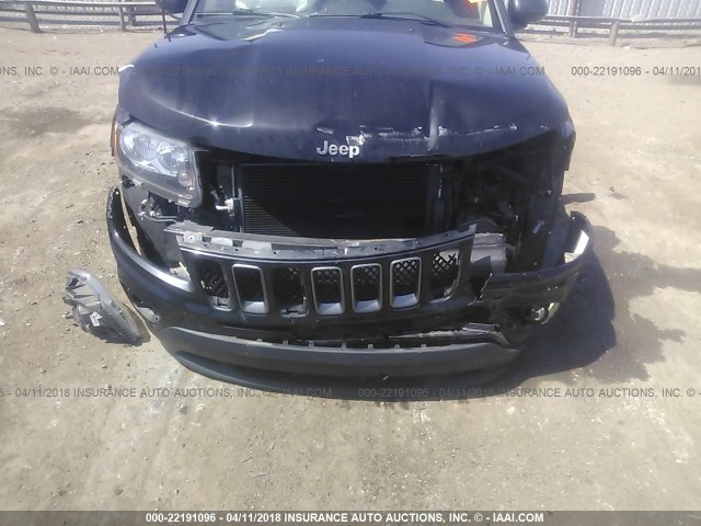 1C4NJCBA7GD726998 - 2016 JEEP COMPASS SPORT BLACK photo 6