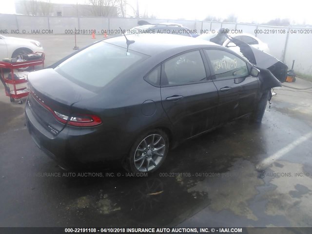 1C3CDFBB1ED865910 - 2014 DODGE DART SXT GRAY photo 4