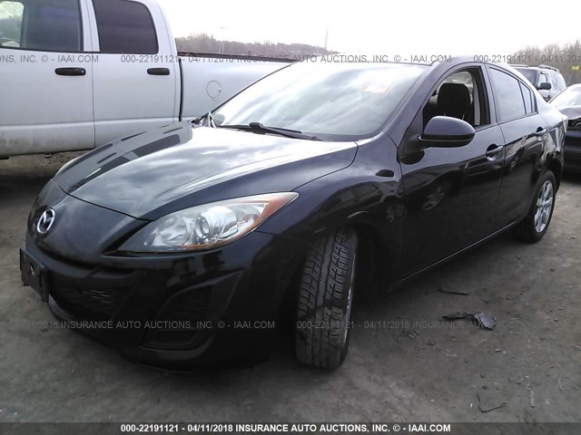 JM1BL1SG5A1244450 - 2010 MAZDA 3 I BLACK photo 2