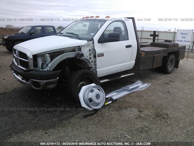 3D6WH46AX7G787954 - 2007 DODGE RAM 3500 ST/SLT WHITE photo 2