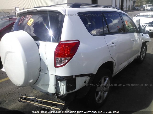 JTMZD34V575072666 - 2007 TOYOTA RAV4 LIMITED WHITE photo 4