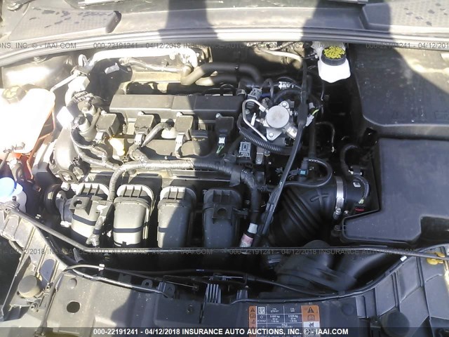 1FADP3E26HL282623 - 2017 FORD FOCUS S GRAY photo 10