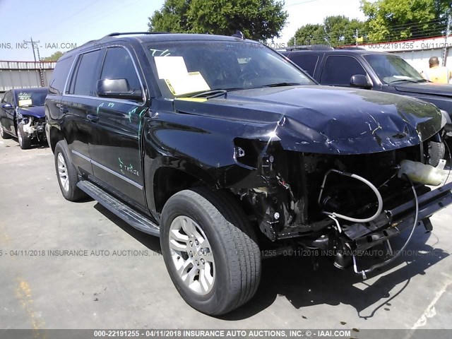 1GNSCBKC3GR231586 - 2016 CHEVROLET TAHOE C1500 LT BLACK photo 1