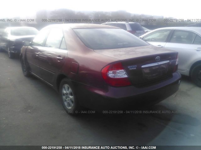 4T1BE32K544370364 - 2004 TOYOTA CAMRY LE/XLE/SE 红色 照片 3