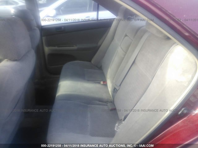 4T1BE32K544370364 - 2004 TOYOTA CAMRY LE/XLE/SE 红色 照片 8