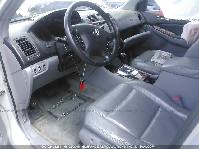 2HNYD18805H525757 - 2005 ACURA MDX TOURING SILVER photo 5