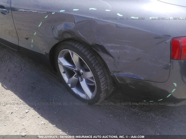 WAUDK78TX9A026838 - 2009 AUDI A5 QUATTRO GRAY photo 6