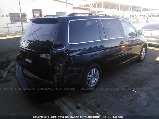 5FNRL38607B048778 - 2007 HONDA ODYSSEY EXL BLACK photo 4