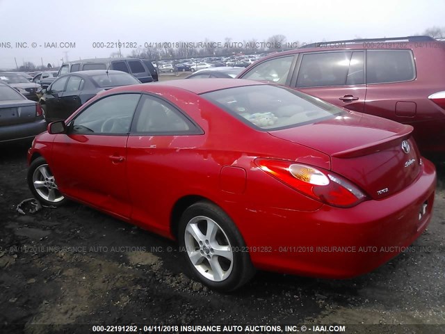 4T1CA30P14U039246 - 2004 TOYOTA CAMRY SOLARA SE/SLE RED photo 3