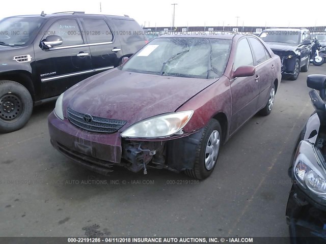 4T1BE32K43U250649 - 2003 TOYOTA CAMRY LE/XLE/SE 栗色 照片 2