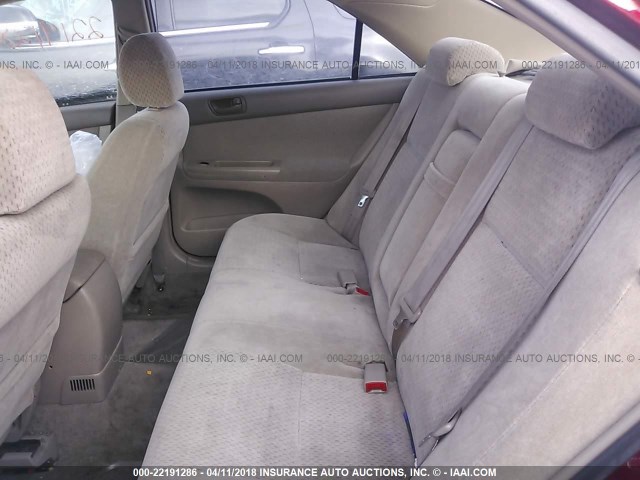4T1BE32K43U250649 - 2003 TOYOTA CAMRY LE/XLE/SE 栗色 照片 8