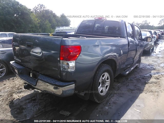 5TFRU54149X019330 - 2009 TOYOTA TUNDRA DOUBLE CAB/DOUBLE CAB SR5 Dark Blue photo 4