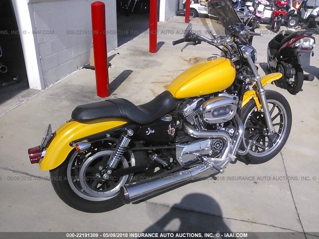 1HD1CX3117K406942 - 2007 HARLEY-DAVIDSON XL1200 L YELLOW photo 4