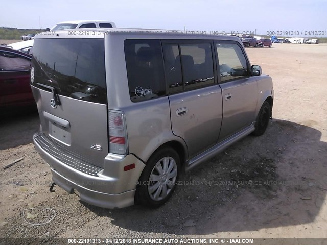 JTLKT324450216141 - 2005 TOYOTA SCION XB ვერცხლისფერი ფოტო 4