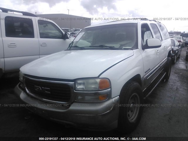 3GKFK16T0YG213876 - 2000 GMC YUKON XL K1500 WHITE photo 2