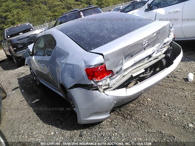 JTKJF5C75B3010624 - 2011 TOYOTA SCION TC 银色 照片 3