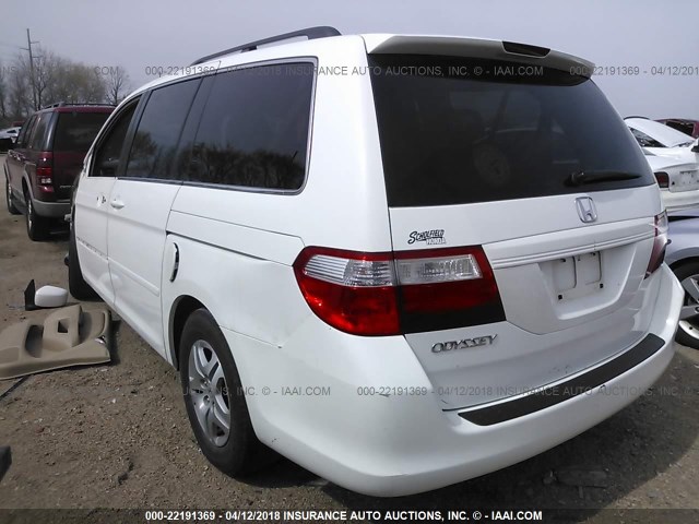 5FNRL38757B145225 - 2007 HONDA ODYSSEY EXL თეთრი ფოტო 3