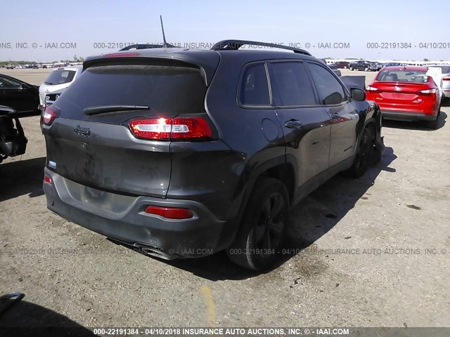 1C4PJLCS4GW171304 - 2016 JEEP CHEROKEE LATITUDE GRAY photo 4