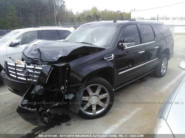 1GYFK66818R143786 - 2008 CADILLAC ESCALADE ESV BLACK photo 2