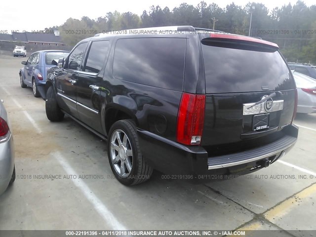 1GYFK66818R143786 - 2008 CADILLAC ESCALADE ESV BLACK photo 3