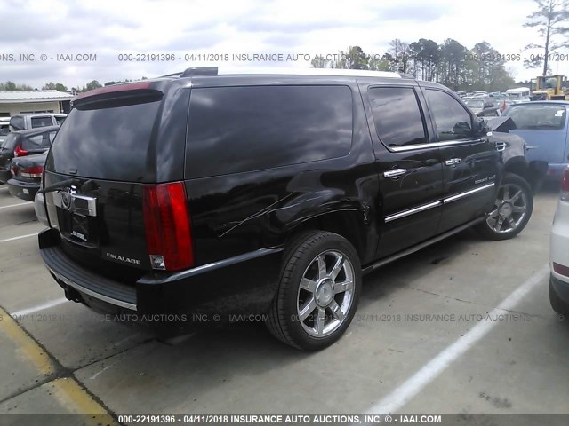 1GYFK66818R143786 - 2008 CADILLAC ESCALADE ESV BLACK photo 4