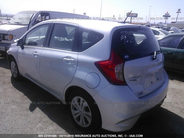 3N1CE2CPXHL355407 - 2017 NISSAN VERSA NOTE S/S PLUS/SV/SL/SR GRAY photo 3