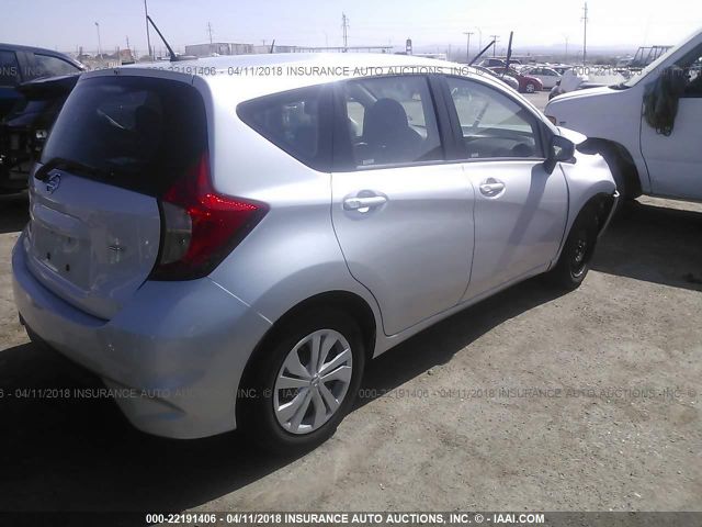 3N1CE2CPXHL355407 - 2017 NISSAN VERSA NOTE S/S PLUS/SV/SL/SR GRAY photo 4
