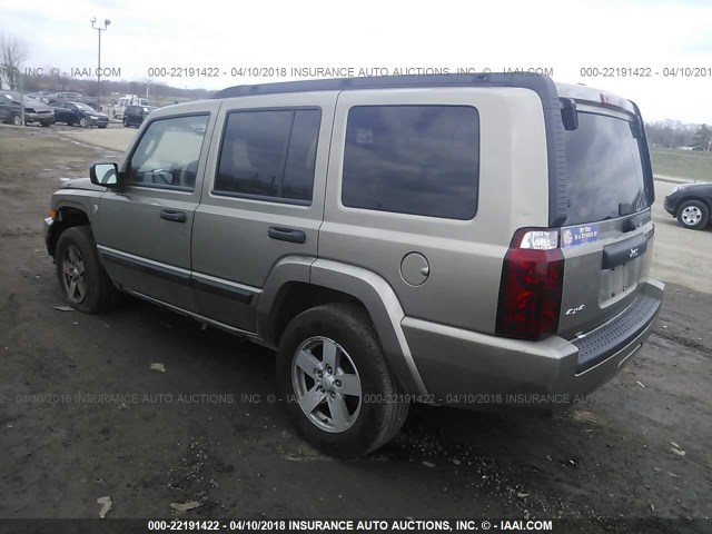 1J8HG48NX6C247113 - 2006 JEEP COMMANDER GOLD photo 3