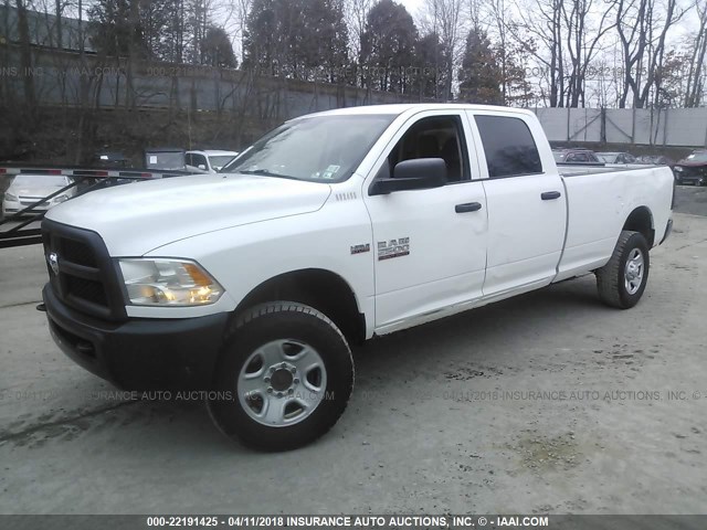 3C6TR5HT8EG171958 - 2014 RAM 2500 ST WHITE photo 2