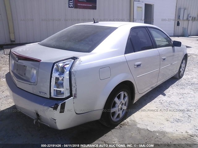 1G6DP577970101130 - 2007 CADILLAC CTS HI FEATURE V6 SILVER photo 4