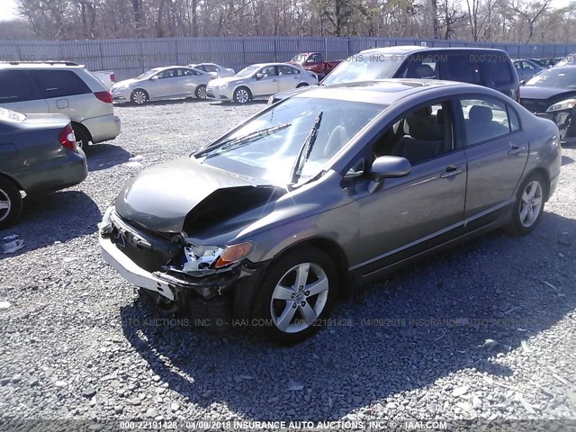 1HGFA16818L075313 - 2008 HONDA CIVIC EX BROWN photo 2