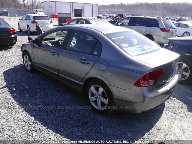 1HGFA16818L075313 - 2008 HONDA CIVIC EX BROWN photo 3