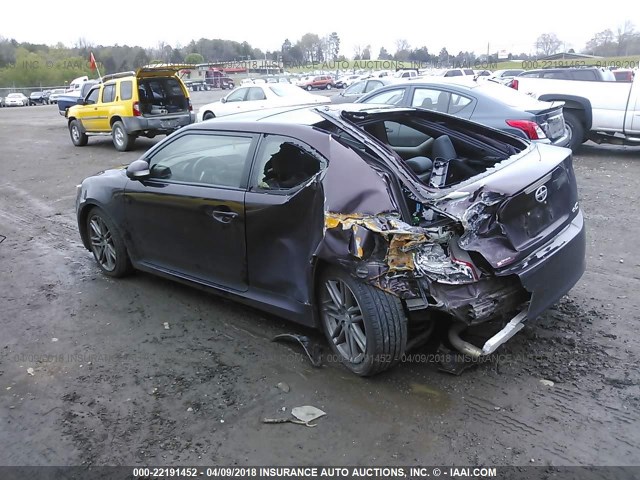 JTKJF5C78D3062106 - 2013 TOYOTA SCION TC 勃艮第红 照片 3