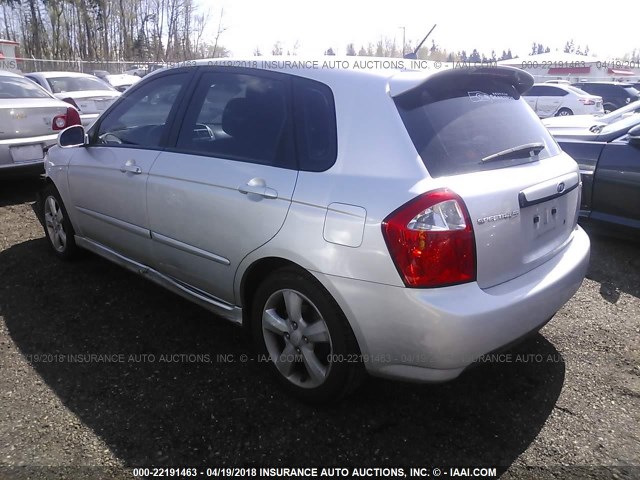 KNAFE161585020676 - 2008 KIA SPECTRA5 5 SX SILVER photo 3