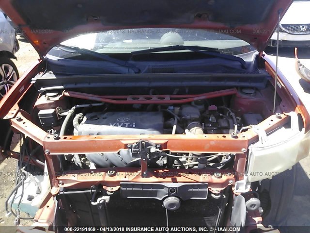 JTLKT324X40162424 - 2004 TOYOTA SCION XB ნარინჯისფერი ფოტო 10