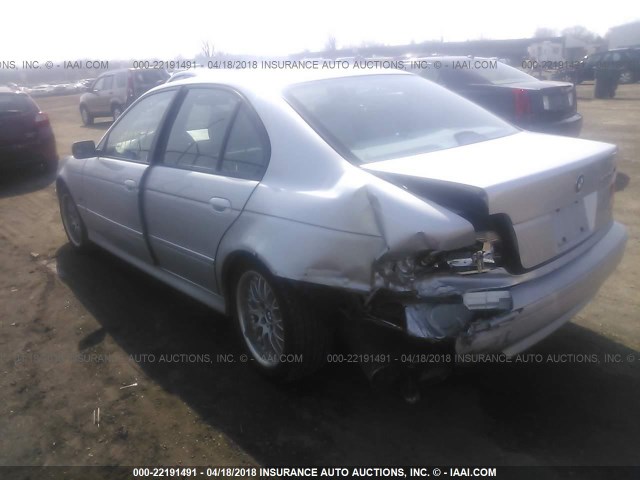 WBADT63481CF07075 - 2001 BMW 530 I AUTOMATIC SILVER photo 3