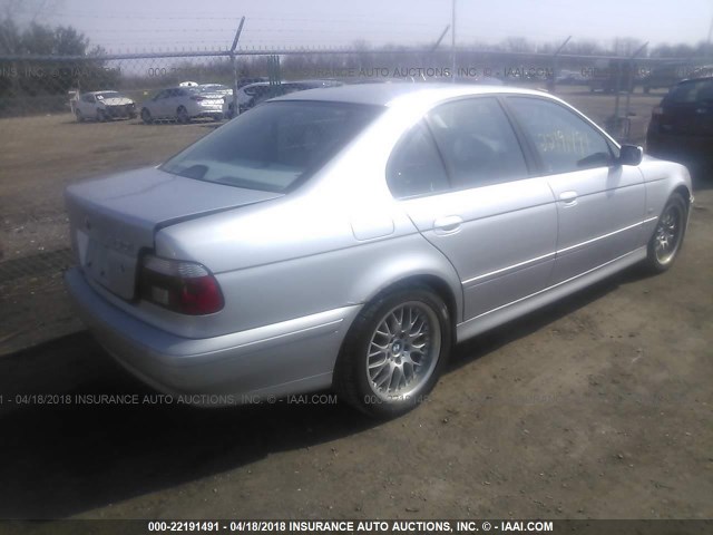 WBADT63481CF07075 - 2001 BMW 530 I AUTOMATIC SILVER photo 4