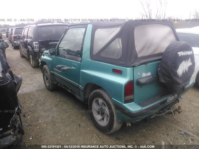 2CNBJ18U7P6924077 - 1993 GEO TRACKER TEAL photo 3