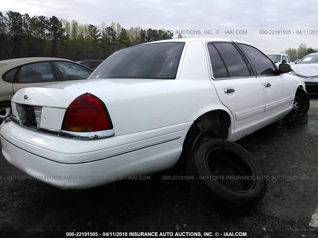 2FAFP71W33X139164 - 2003 FORD CROWN VICTORIA POLICE INTERCEPTOR WHITE photo 4