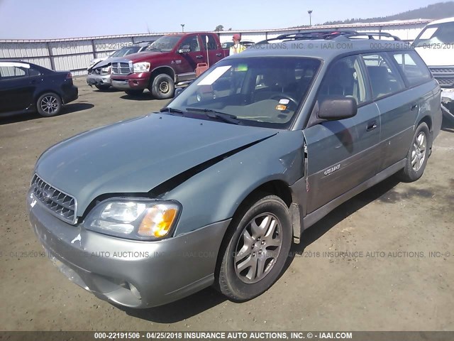 4S3BH675347633630 - 2004 SUBARU LEGACY OUTBACK AWP 绿色 照片 2