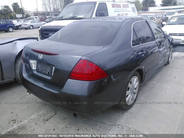 1HGCM66457A010608 - 2007 HONDA ACCORD SE BLUE photo 4