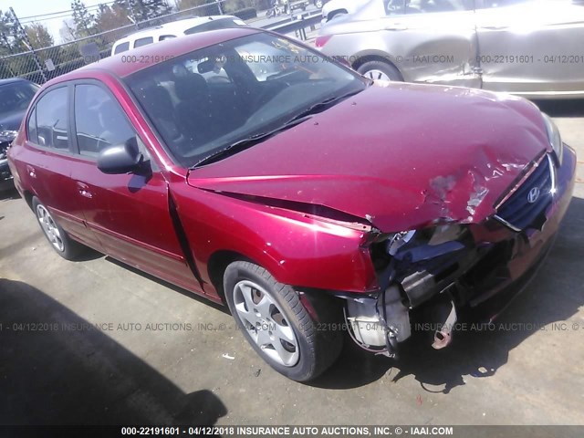 KMHDN46D45U979134 - 2005 HYUNDAI ELANTRA GLS/GT RED photo 1