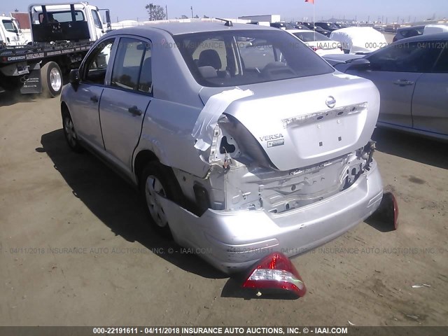 3N1CC11E49L440794 - 2009 NISSAN VERSA S/SL SILVER photo 3