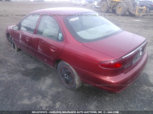 1FAFP6633WK313833 - 1998 FORD CONTOUR LX/SPORT/SE RED photo 3