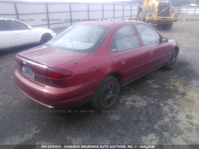 1FAFP6633WK313833 - 1998 FORD CONTOUR LX/SPORT/SE RED photo 4